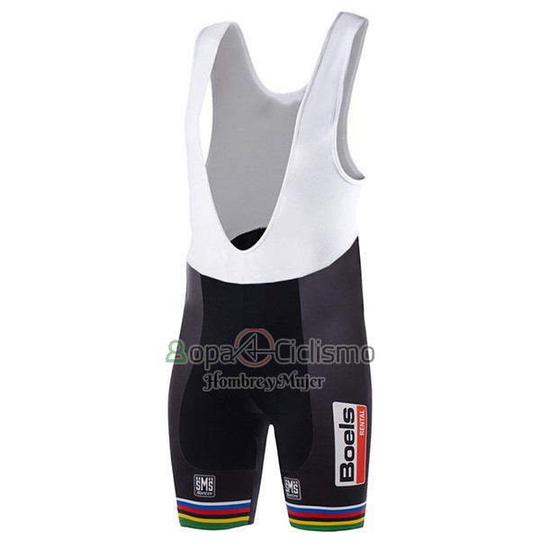 Uci Mondo Campione Ropa Ciclismo Culotte Corto 2017 Hombre Mangas Cortas Boels Dolmans Blanco